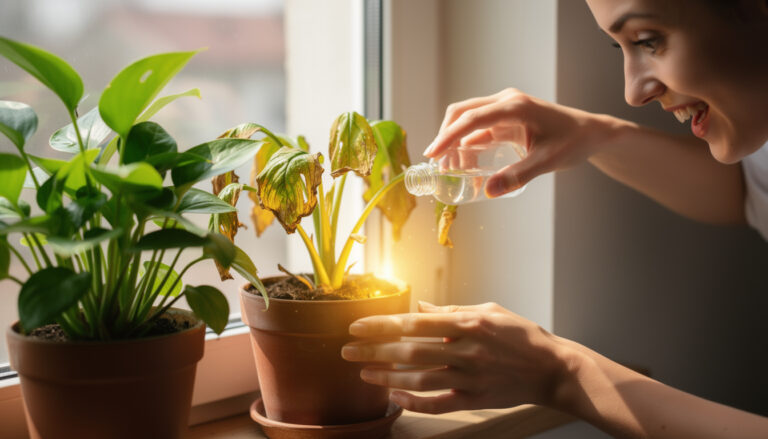 The 30-second fix: Instantly resurrect your yellowing houseplant with this simple liquid