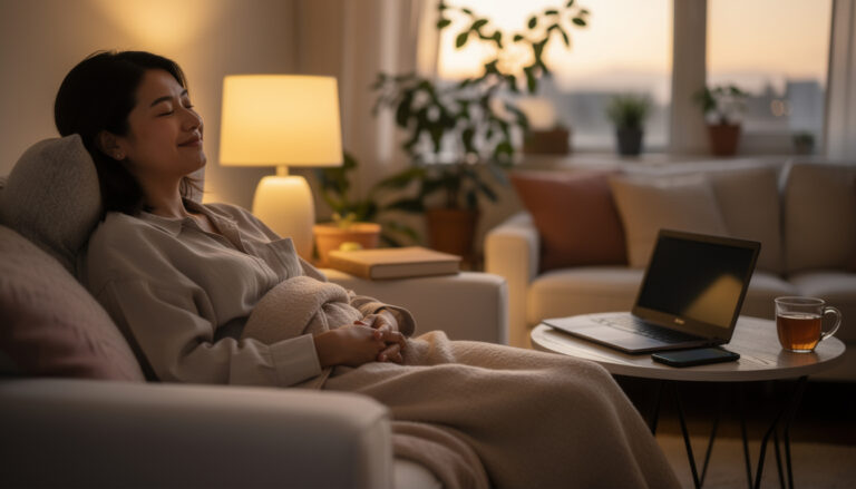 The “Digital Detox” rule: Unplugging one hour before bed