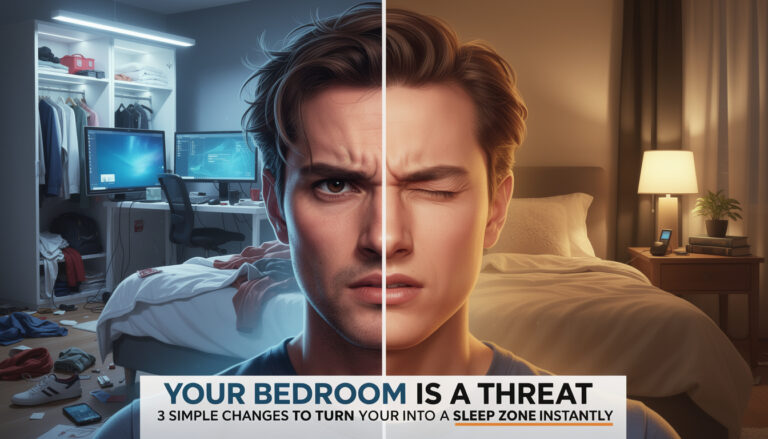 Your bedroom is a threat: 3 simple changes to turn your room into a sleep zone instantly
