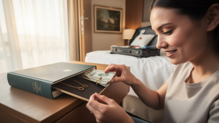 The hidden compartment: Where to hide cash and jewelry when traveling solo (even in a hotel)