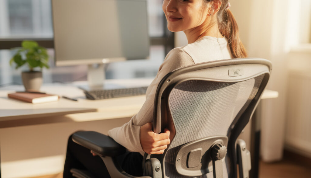 discover the easy office chair adjustment that can relieve back pain and improve your posture for a healthier workday.